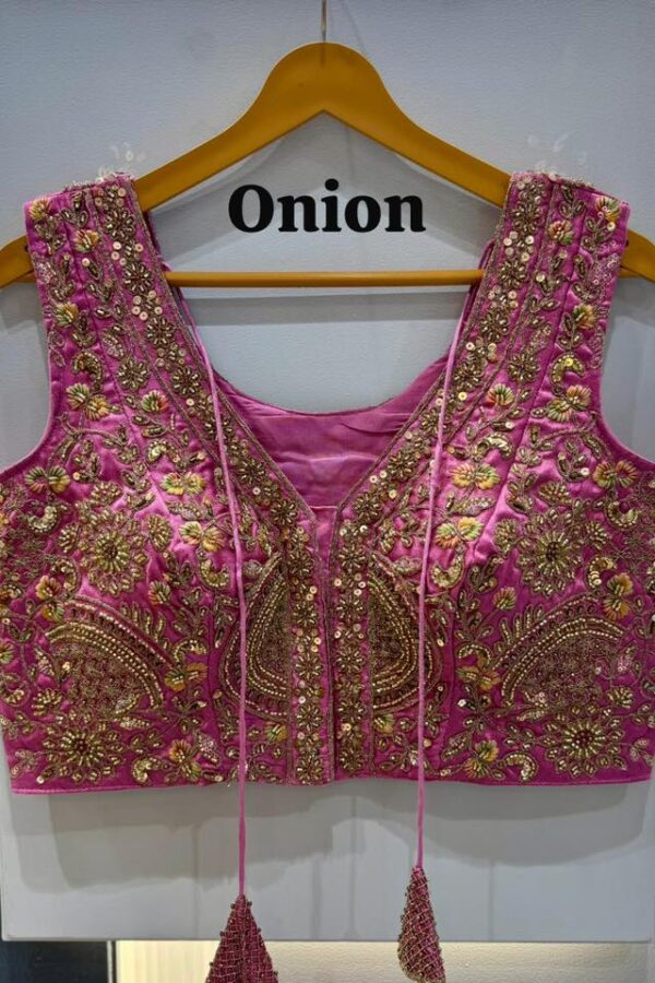 V-Neck Embellished Blouse