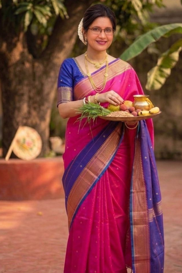 Semi Paithani Charm