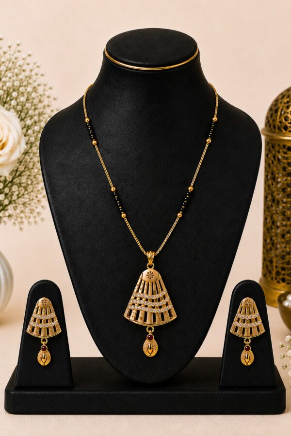 AD Stone Jhumka Mangalsutra (2)