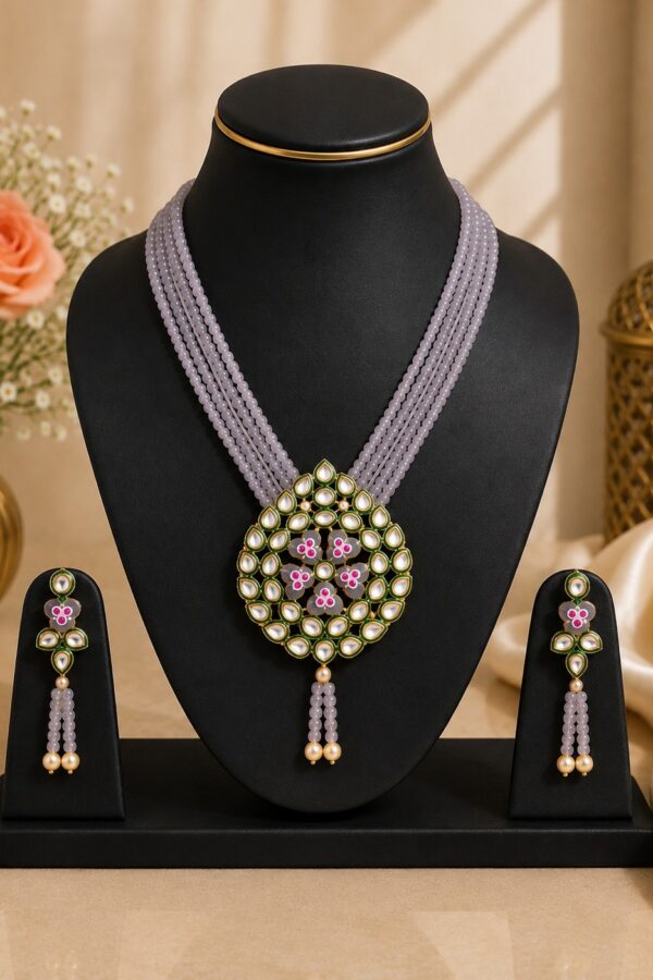 Kundan Pendant Necklace Set