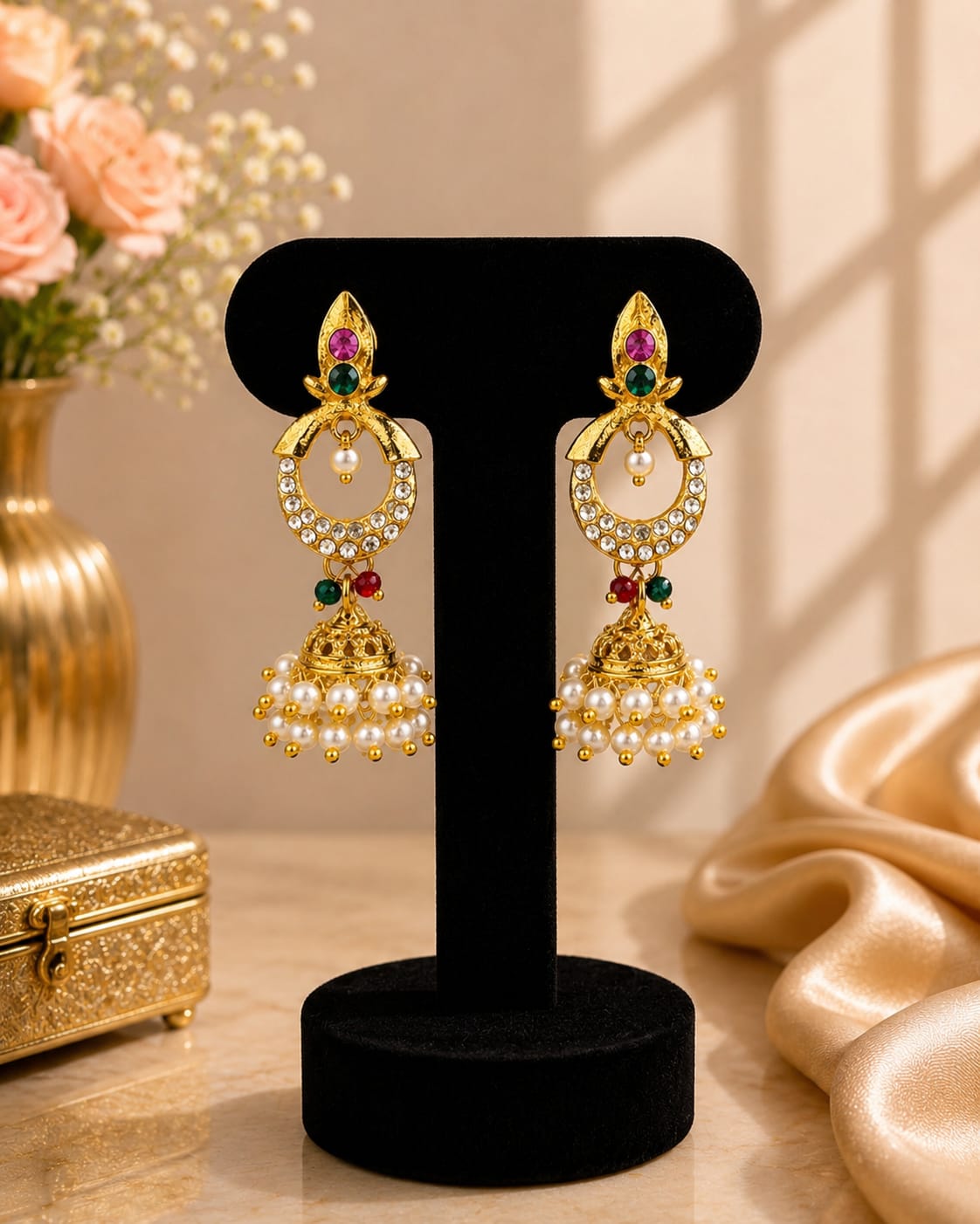 Pearl Jhumkas