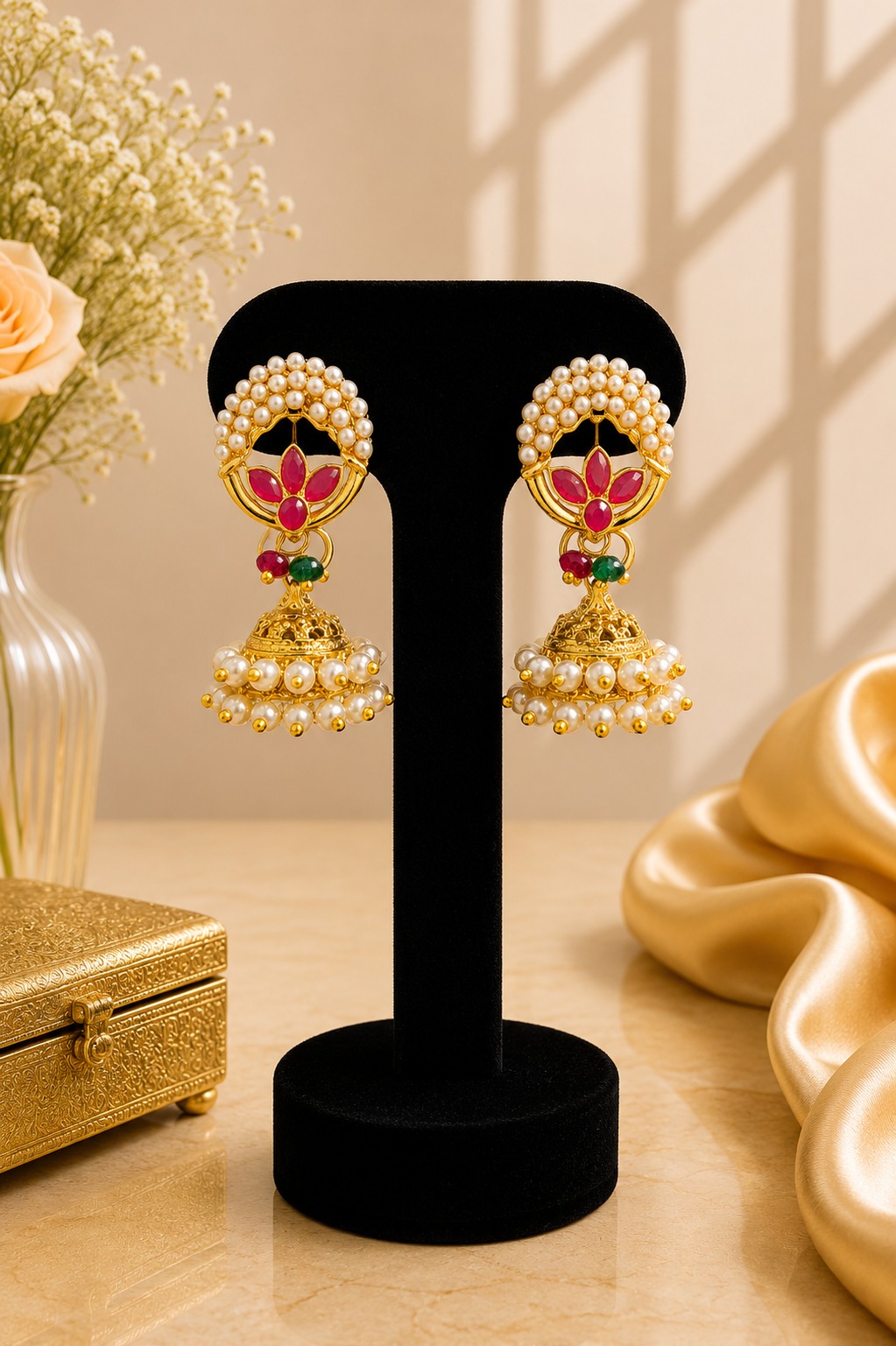 Petal Jhumkas