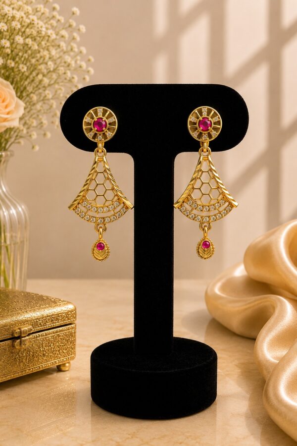 Ruby Drop Earrings