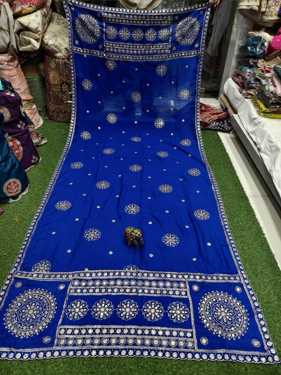 dupatta blue