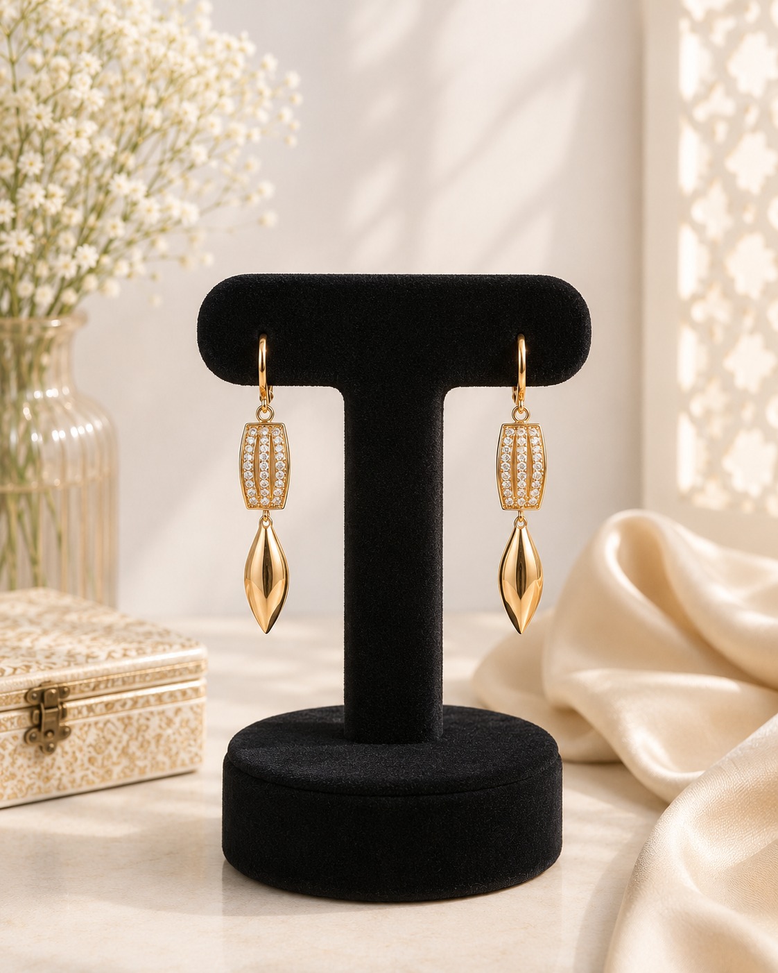 Crystal Teardrop Earrings