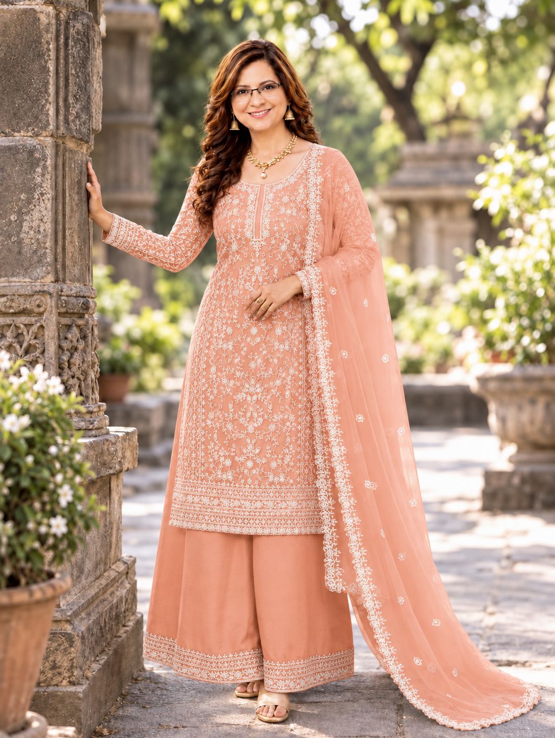 Designer Palazzo Suit