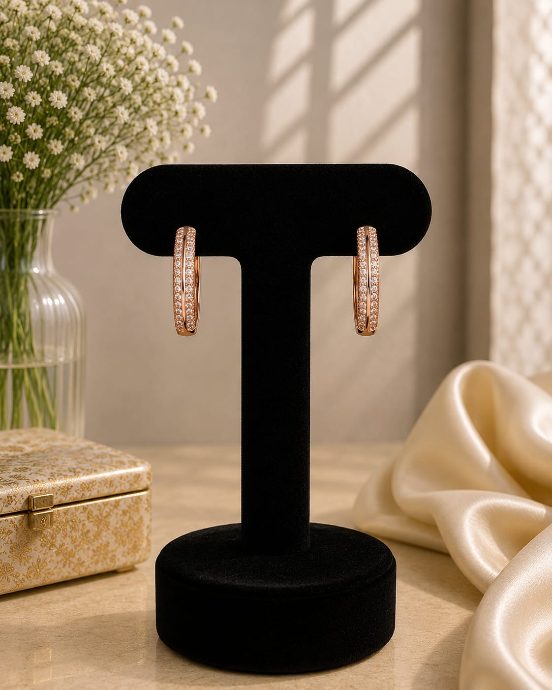 Double Row Hoop Earrings