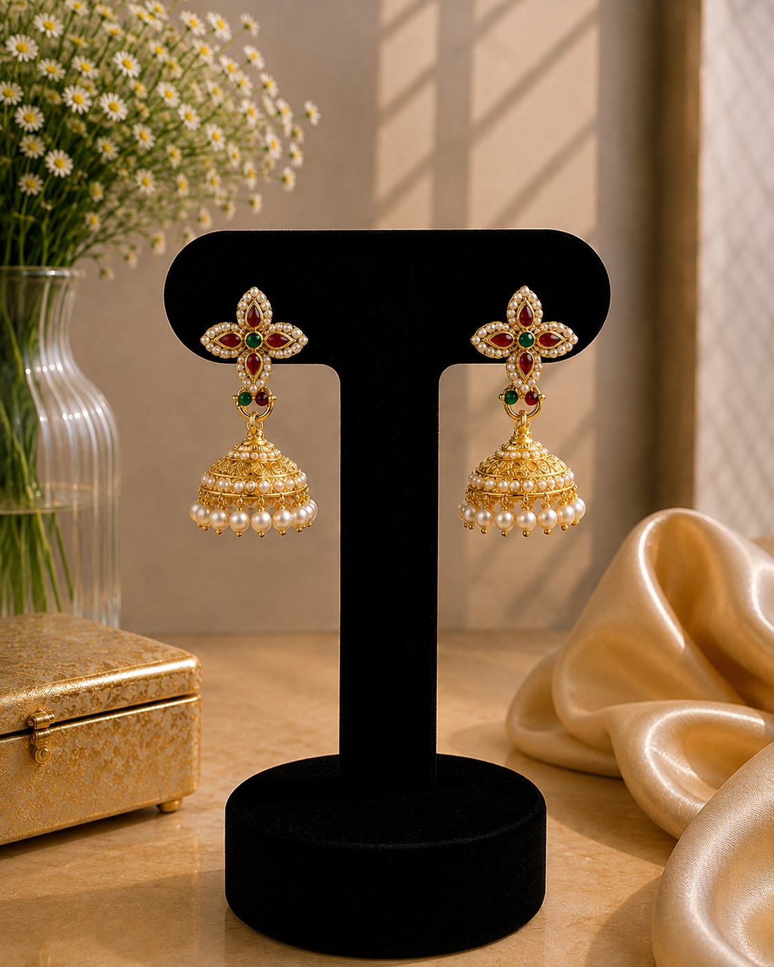 Kundan Moti Jhumka