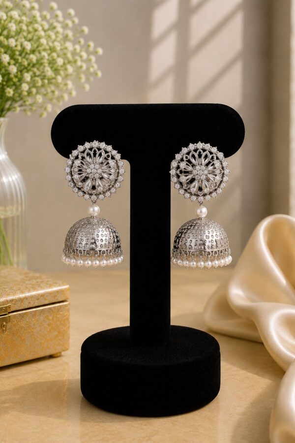 Pearl Jhumka Earrings