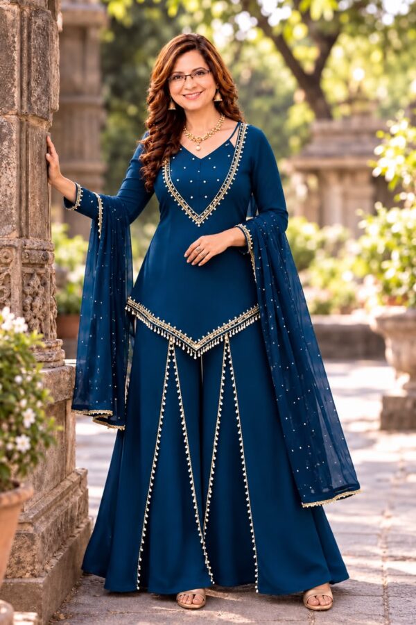 blue womens ethnic wear