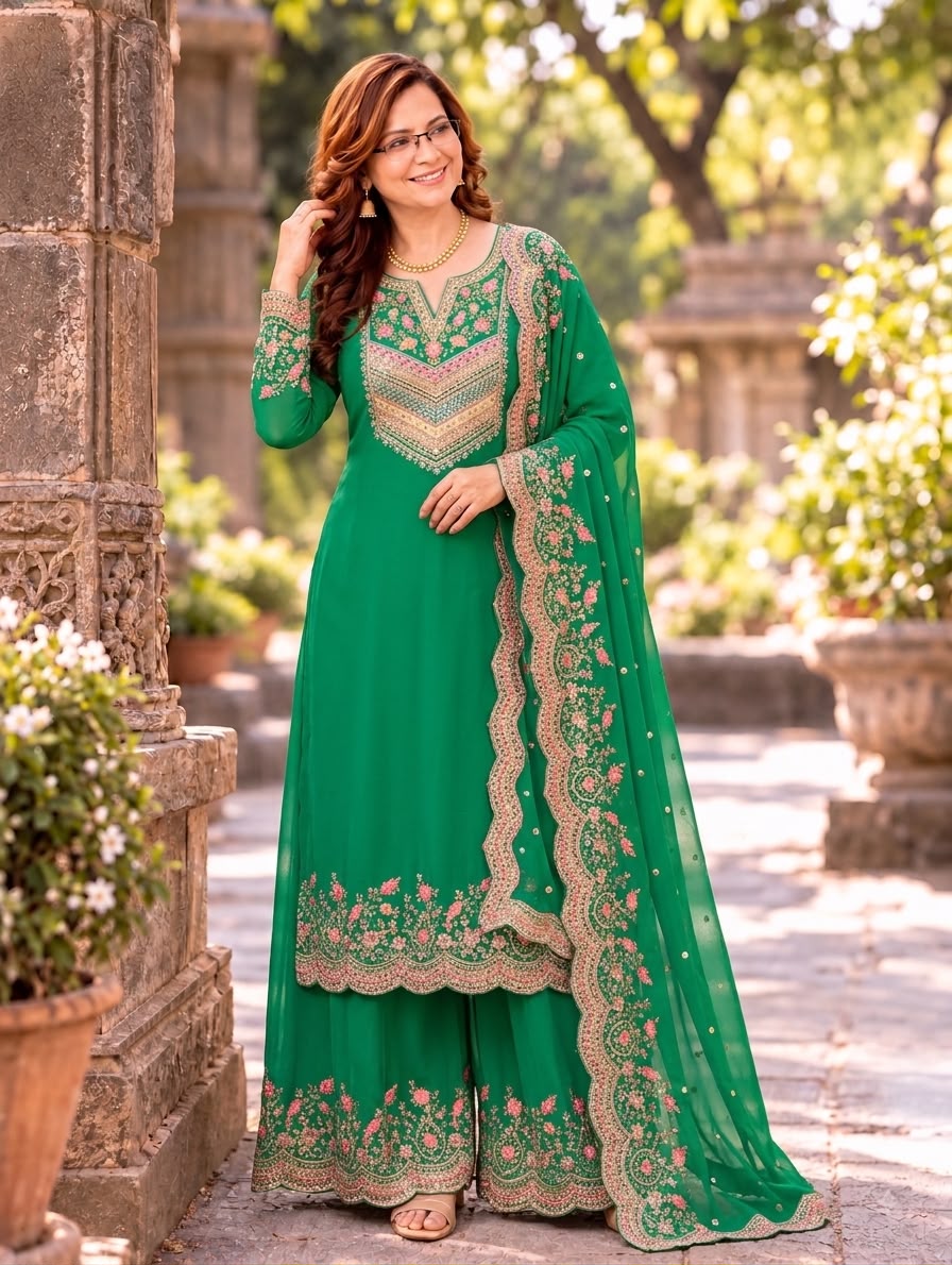 chinon digital embroidery suit set