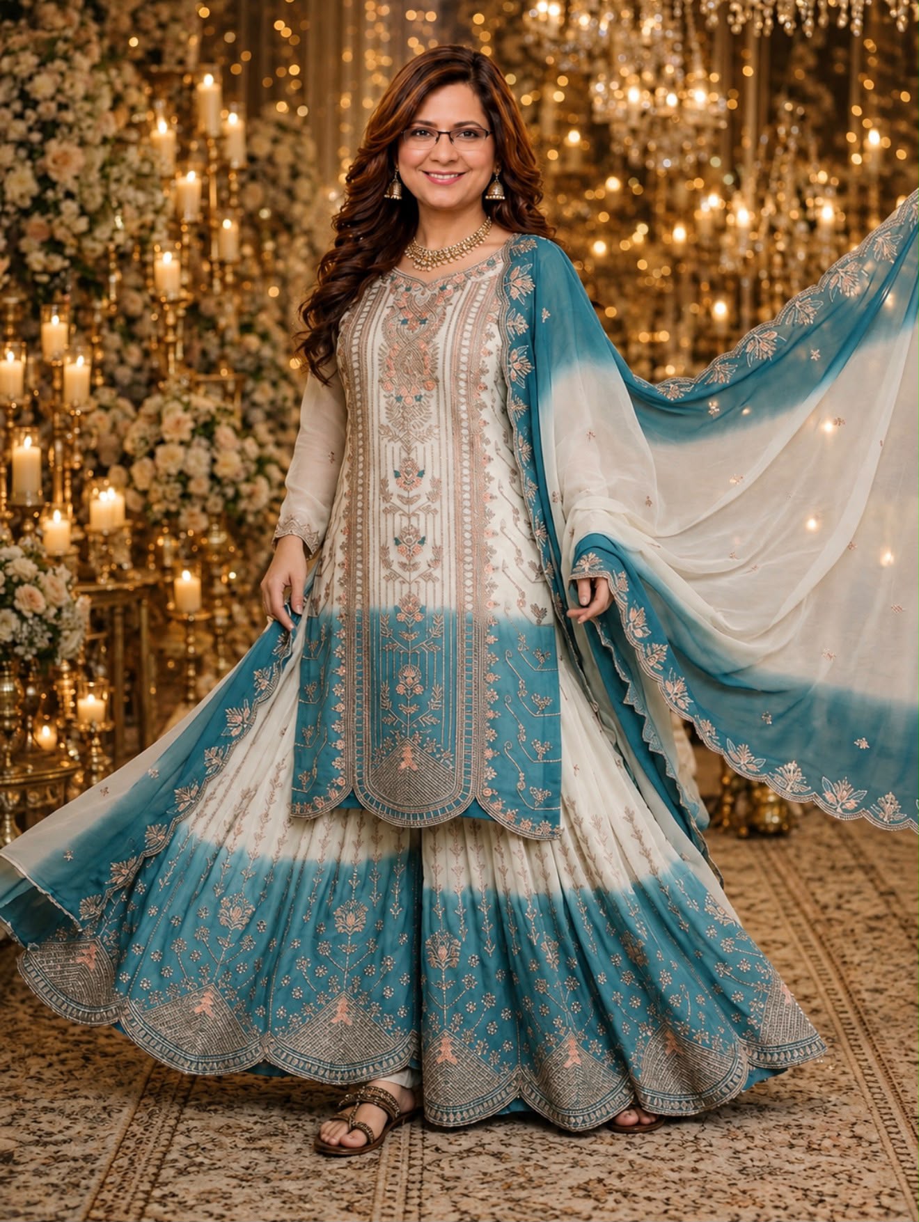 designer party wear palazzo set