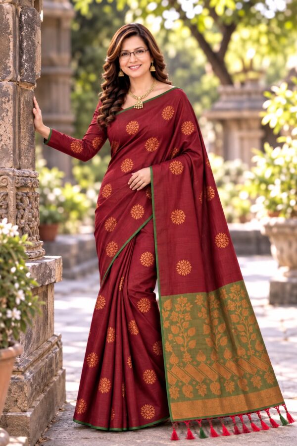 kanjivaram woven saree
