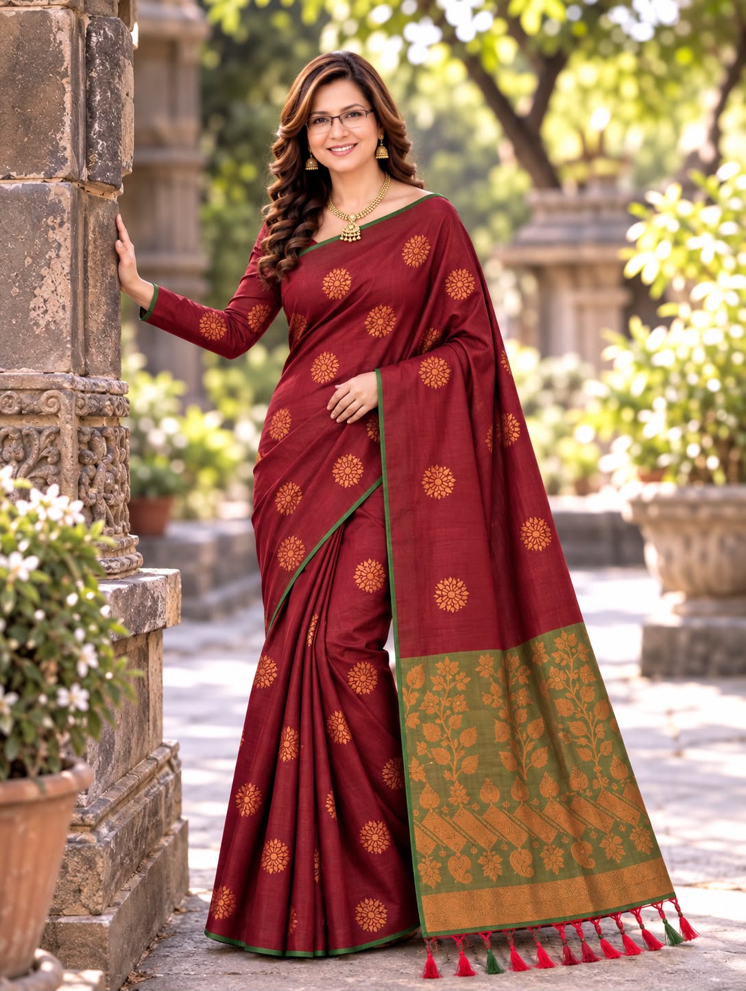 kanjivaram woven saree