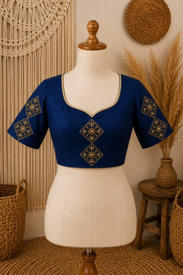 navy blue blouse