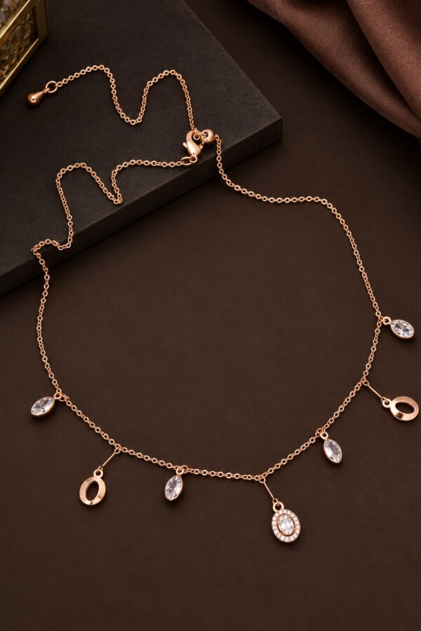 oval crystal chain