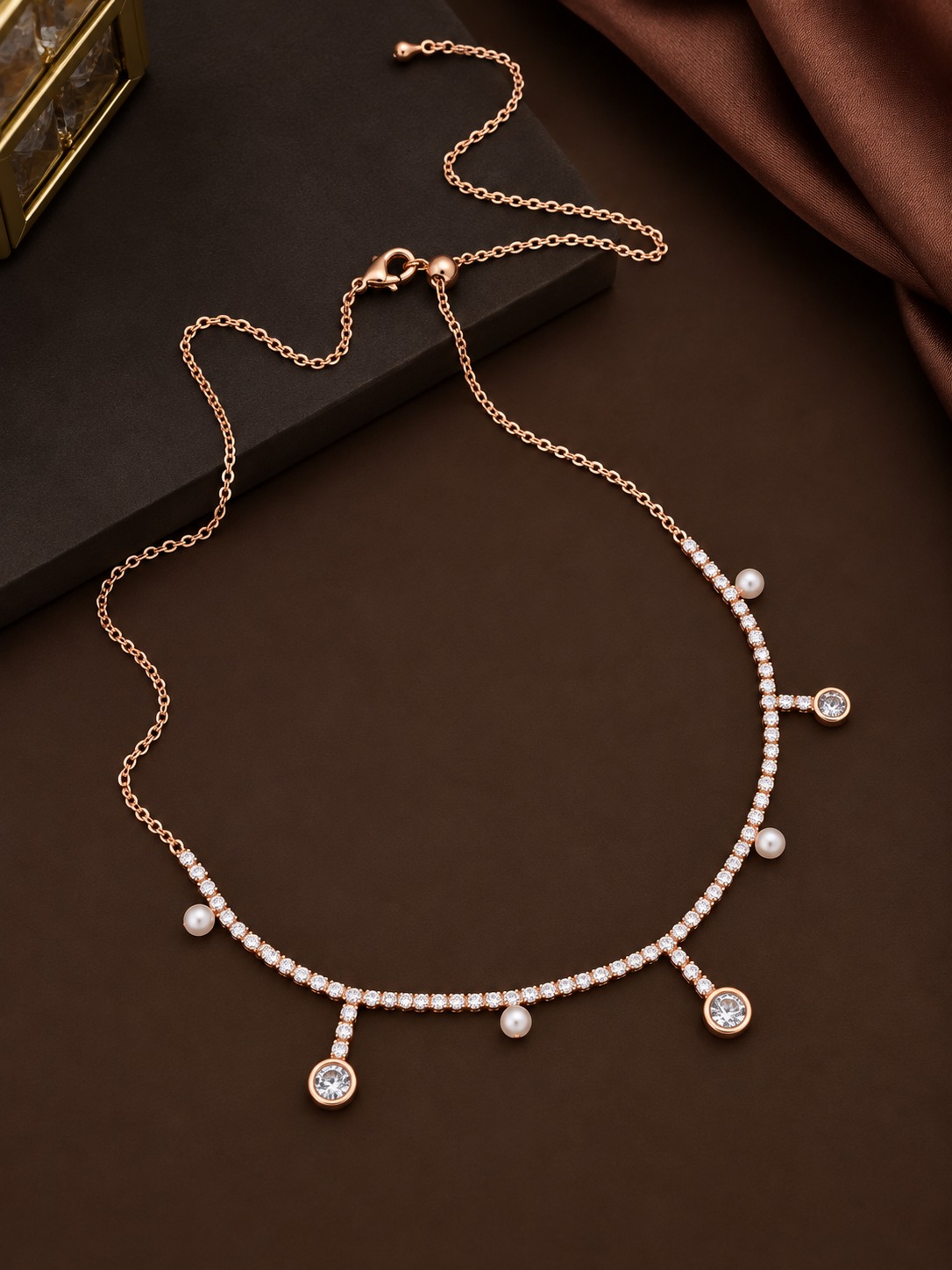 pearl crystal chain