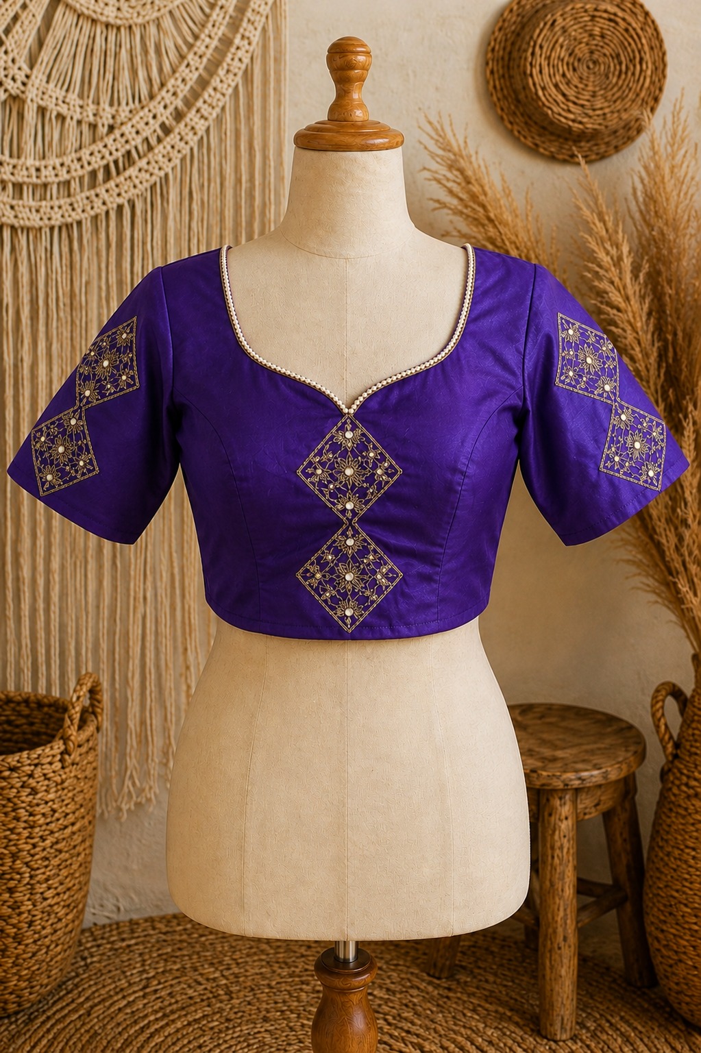 purple sufi silk