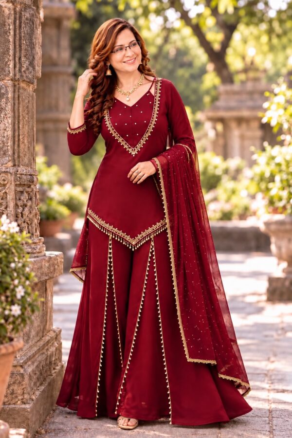red women ethnic wear