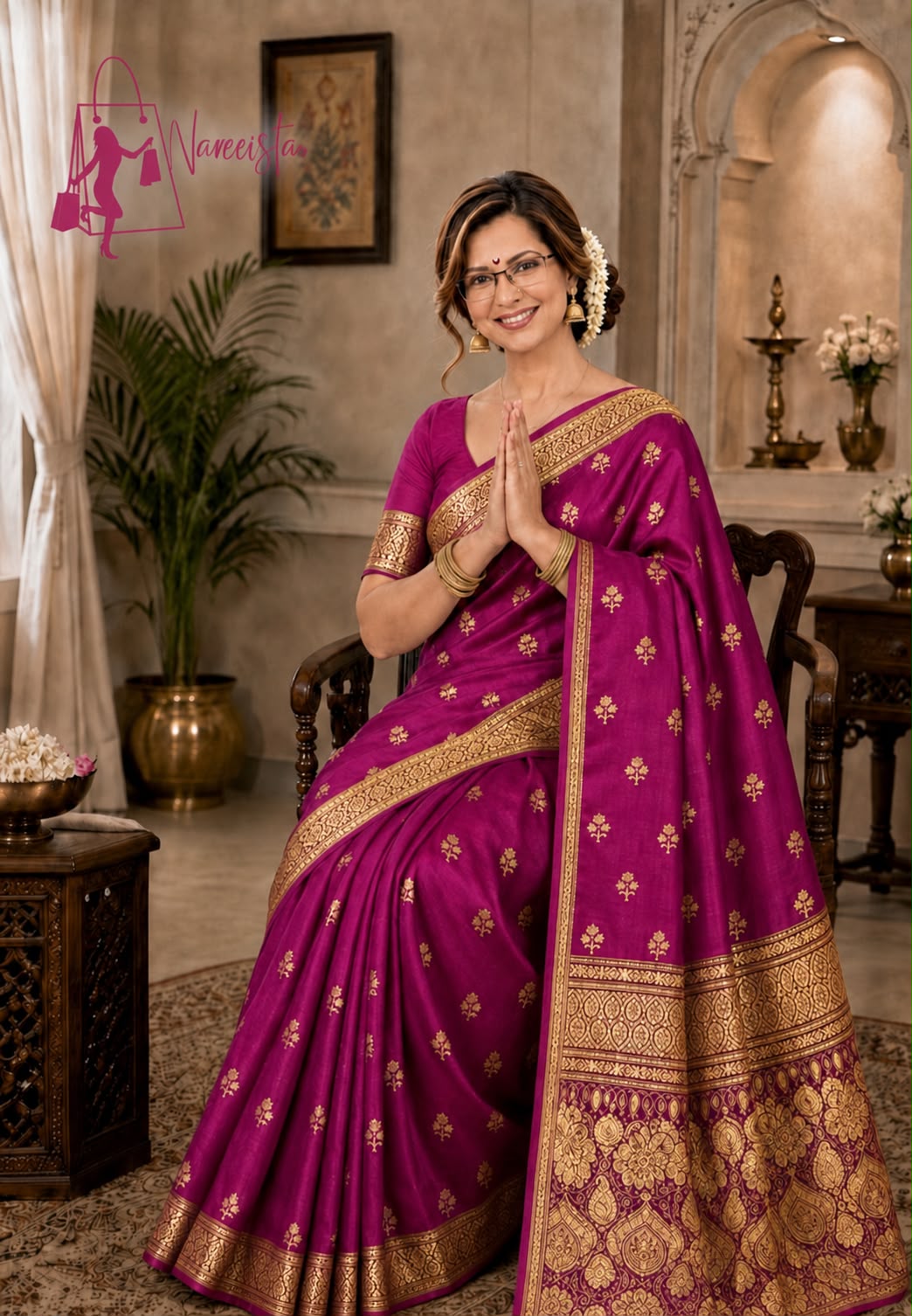 silk zari designer saree
