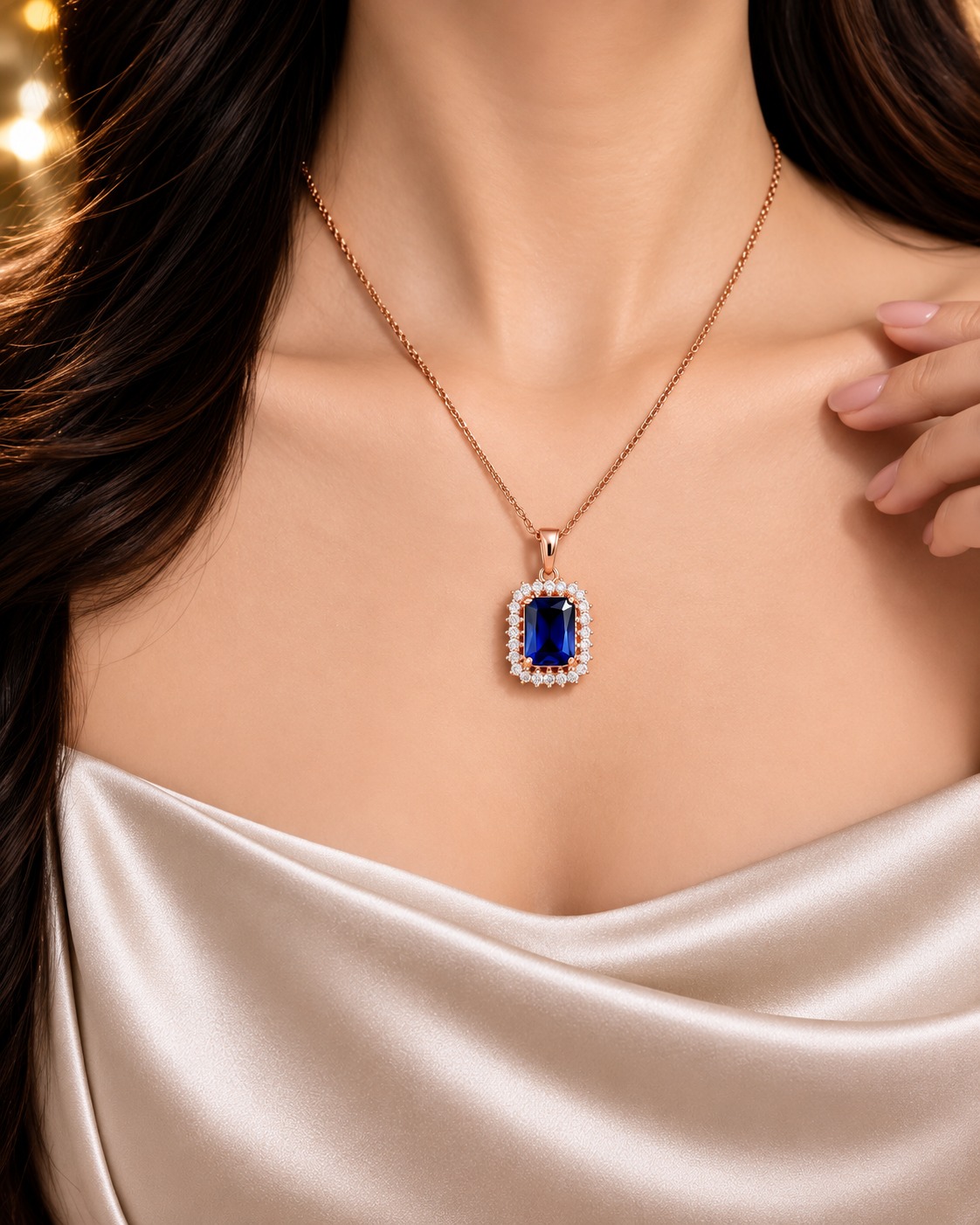 blue stone pendant